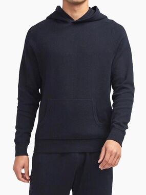 BRAND NEW Naadam Navy Cotton Cashmere Hoodie in Large